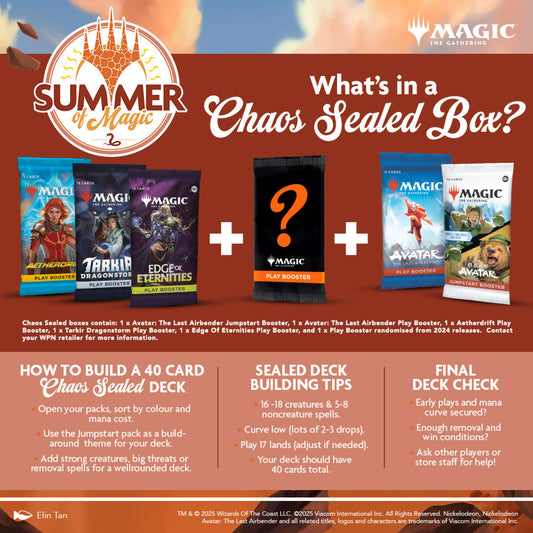Magic the Gathering Summer of Magic 2025 Chaos Sealed (Includes 5 Play Boosters + 1 Jumpstart Booster)