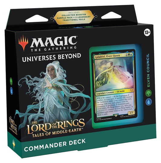 Magic the Gathering The Lord of the Rings Tales of Middle Earth Commander Deck GREEN/BLUE Elven Council (SD3)