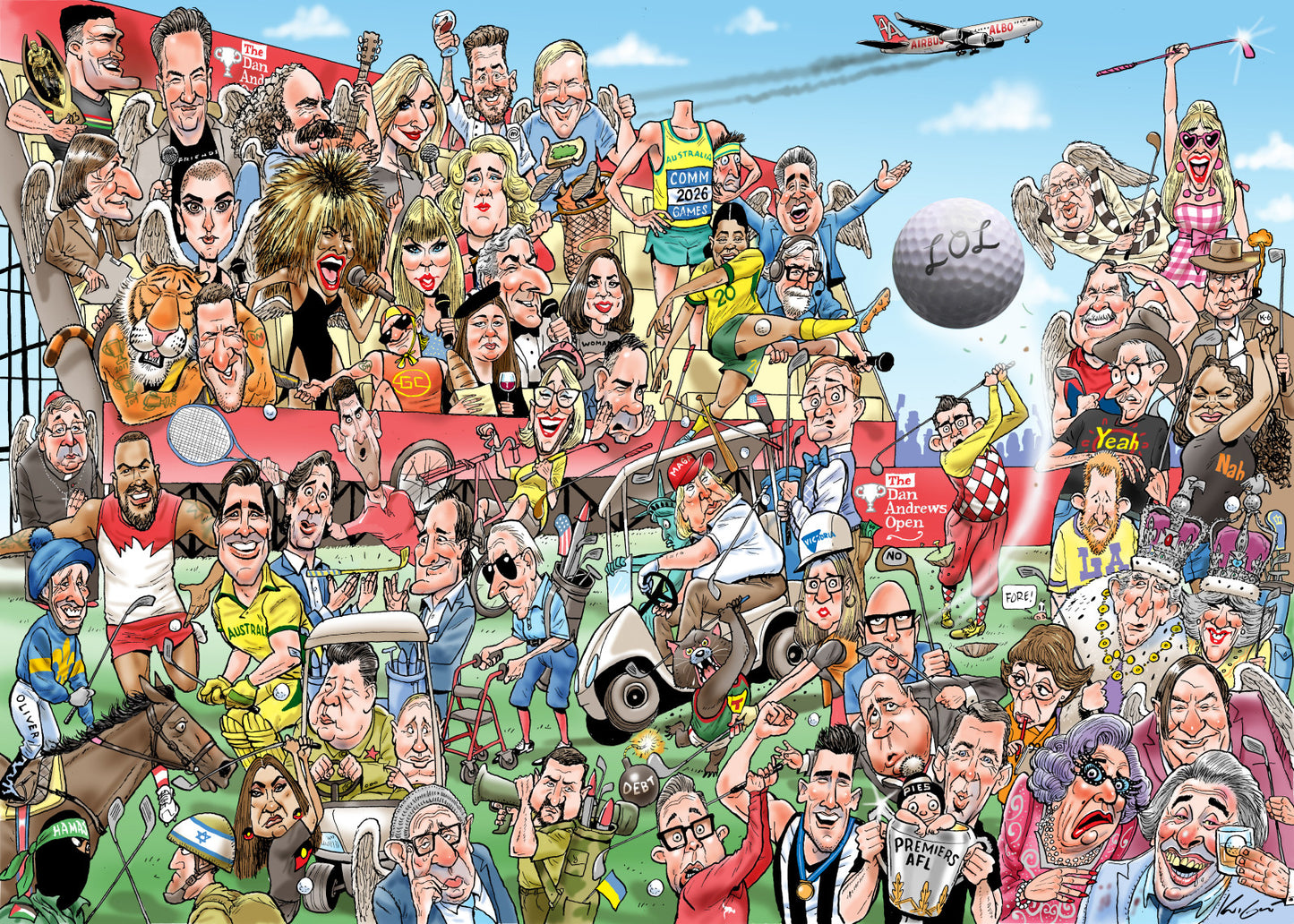 Mark Knight Celebrity Zoo #1 Puzzle 1,000 pieces