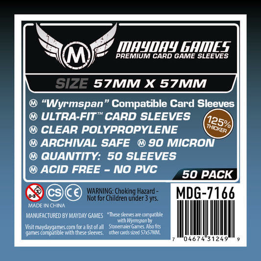Mayday - Premium "Wyrmspan Compatible" Card Sleeves (57 x 57) (50/pack)