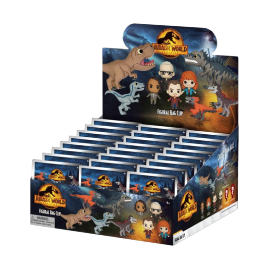 Jurassic World - 3D PVC Bag Clips Blind Bag (Display of 24)
