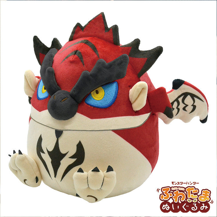 Monster Hunter Fluffy Eggshaped Plush Rathalos