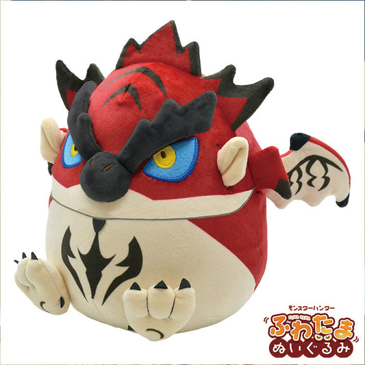 Monster Hunter Fluffy Eggshaped Plush Rathalos