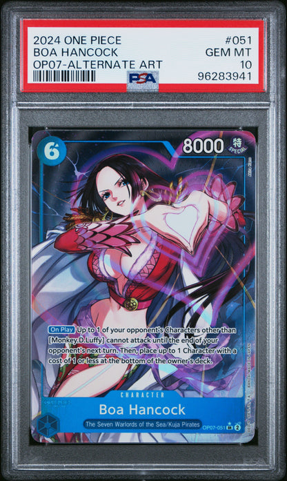 2024 One Piece Op07-500 Years In The Future 051 Boa Hancock Alternate Art - PSA 10