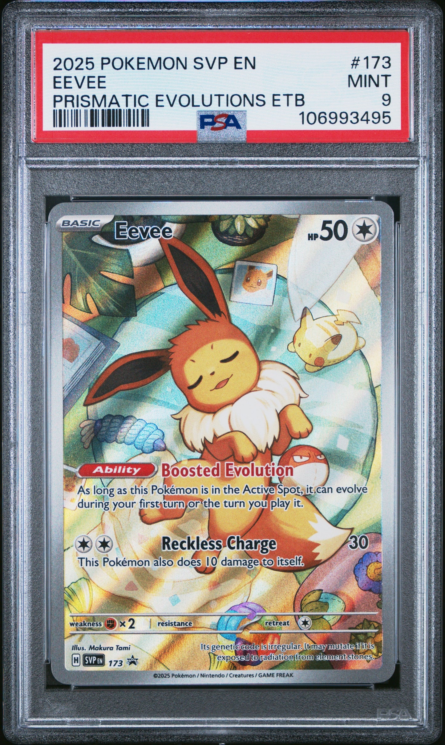 2025 Pokemon Svp En-Sv Black Star Promo 173 Eevee Prismatic Evolutions Etb