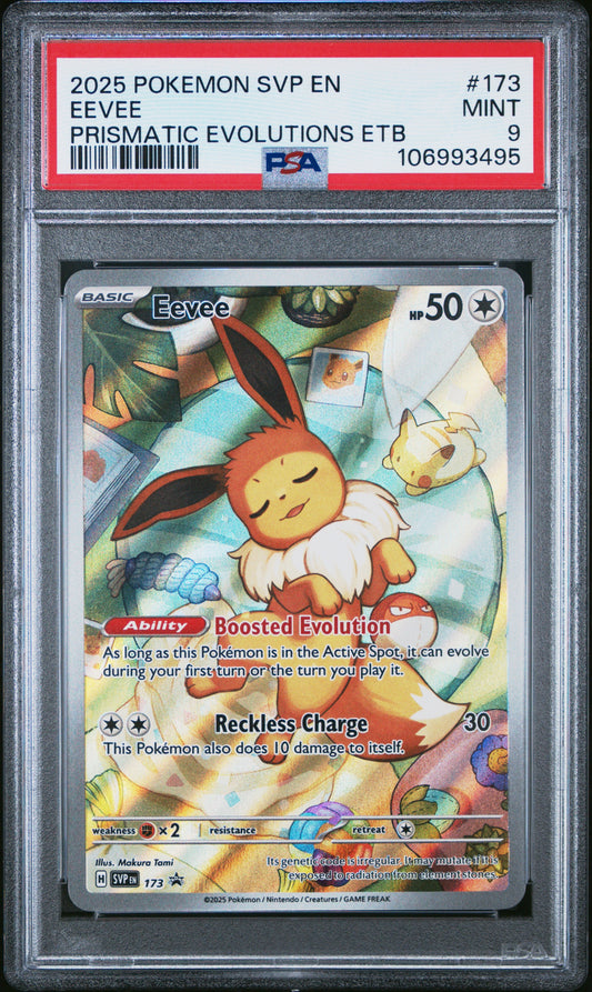 2025 Pokemon Svp En-Sv Black Star Promo 173 Eevee Prismatic Evolutions Etb