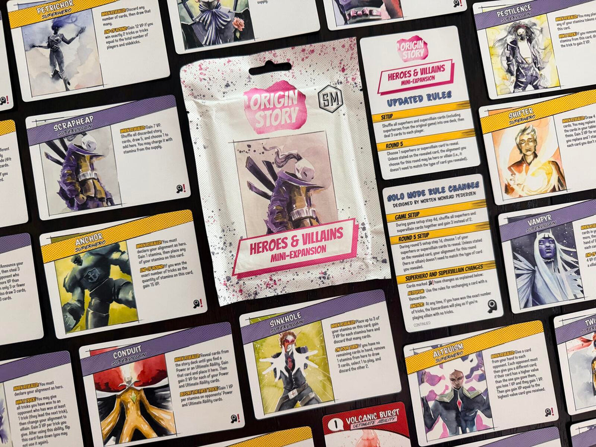 Origin Story Heroes & Villains Mini Expansion