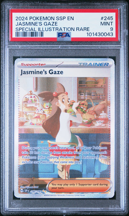 2024 Pokemon Ssp En-Surging Sparks 245 Jasmine's Gaze Special Illustration Rare