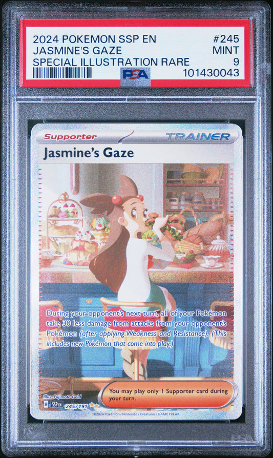 2024 Pokemon Ssp En-Surging Sparks 245 Jasmine's Gaze Special Illustration Rare