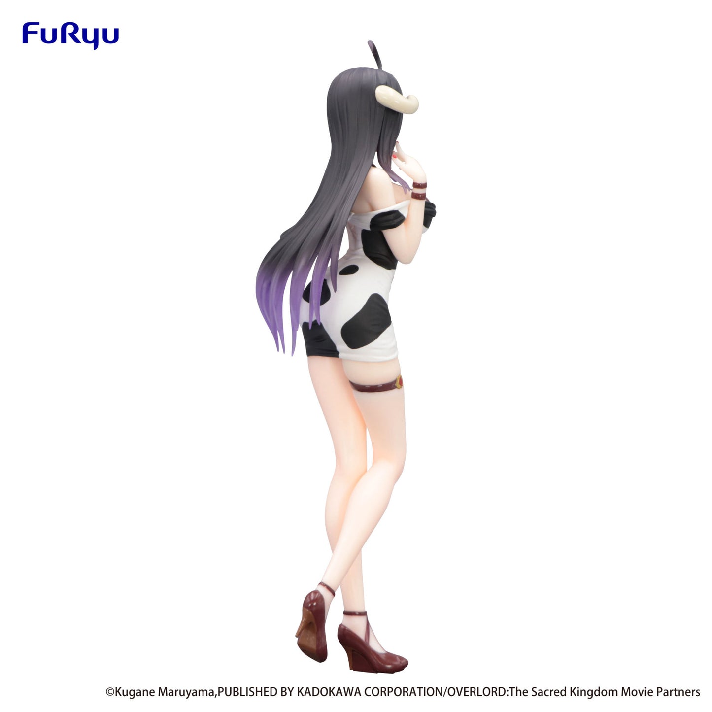 Overlord Trio Try It Figure Albedo Mini Dress Cow Pattern Version