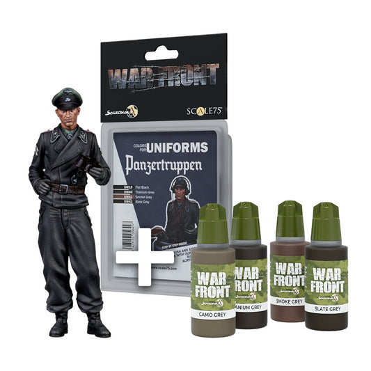 Scale 75 Figures - Warfront - Pack Tanker Totenkopf + Panzer Truppen Set 50mm
