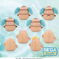 Piapro Characters Fuwa Petit Hatsune Miku Series Mascot Haniwa (8 in the Assortment)