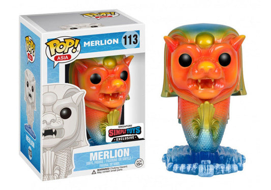 Merlion  - Merlion (Rainbow Sunburst) Singapore Simply Toys Exclusive Pop! Vinyl #113