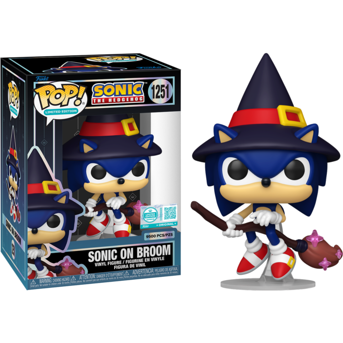 Sonic The Hedgehog - Sonic on Broom Pop! Vinyl LE 9500pcs