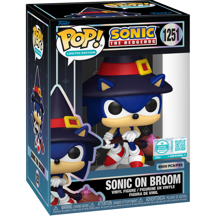 Sonic The Hedgehog - Sonic on Broom Pop! Vinyl LE 9500pcs