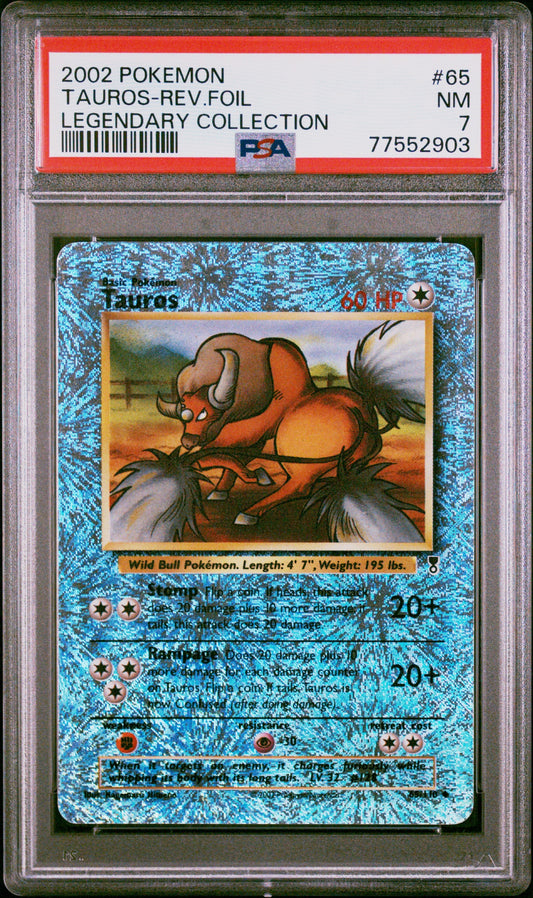 2002 Pokemon Legendary Collection 65 Tauros - Rev.Foil