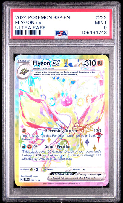 2024 Pokemon Ssp En-Surging Sparks 222 Flygon Ex Ultra Rare