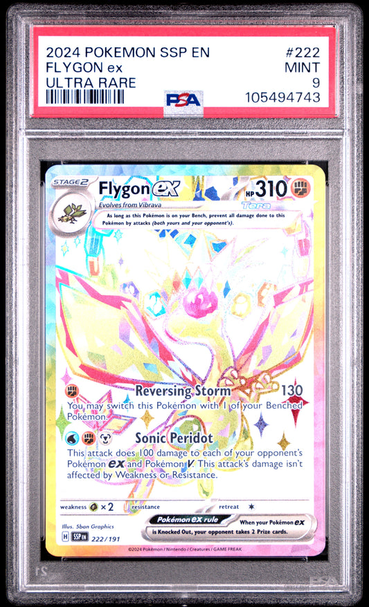 2024 Pokemon Ssp En-Surging Sparks 222 Flygon Ex Ultra Rare