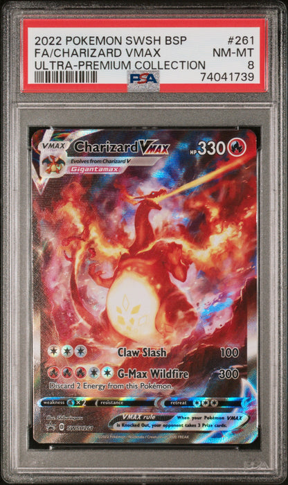 2022 Pokemon Swsh Black Star Promo 261 Charizard VMax Ultra-Premium Collection - PSA 8