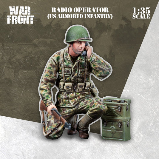 Scale 75 Figures - Warfront - Radio Operator Us Armored Infantry 35mm