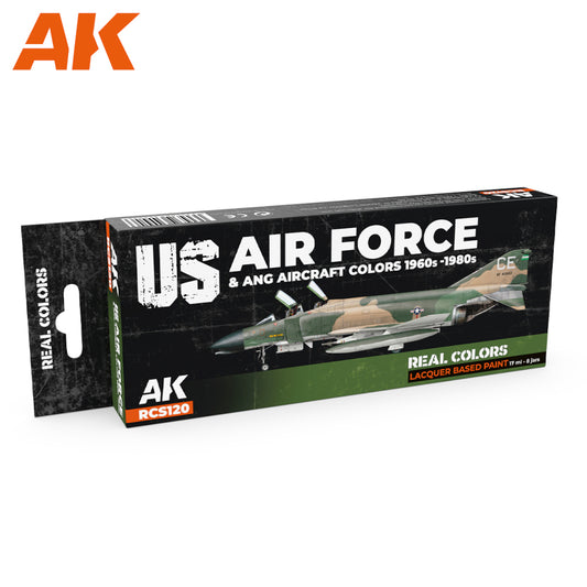 AK Interactive - Real Colours -Us Air Force & Ang Aircraft Colors 1960S-1980S Set