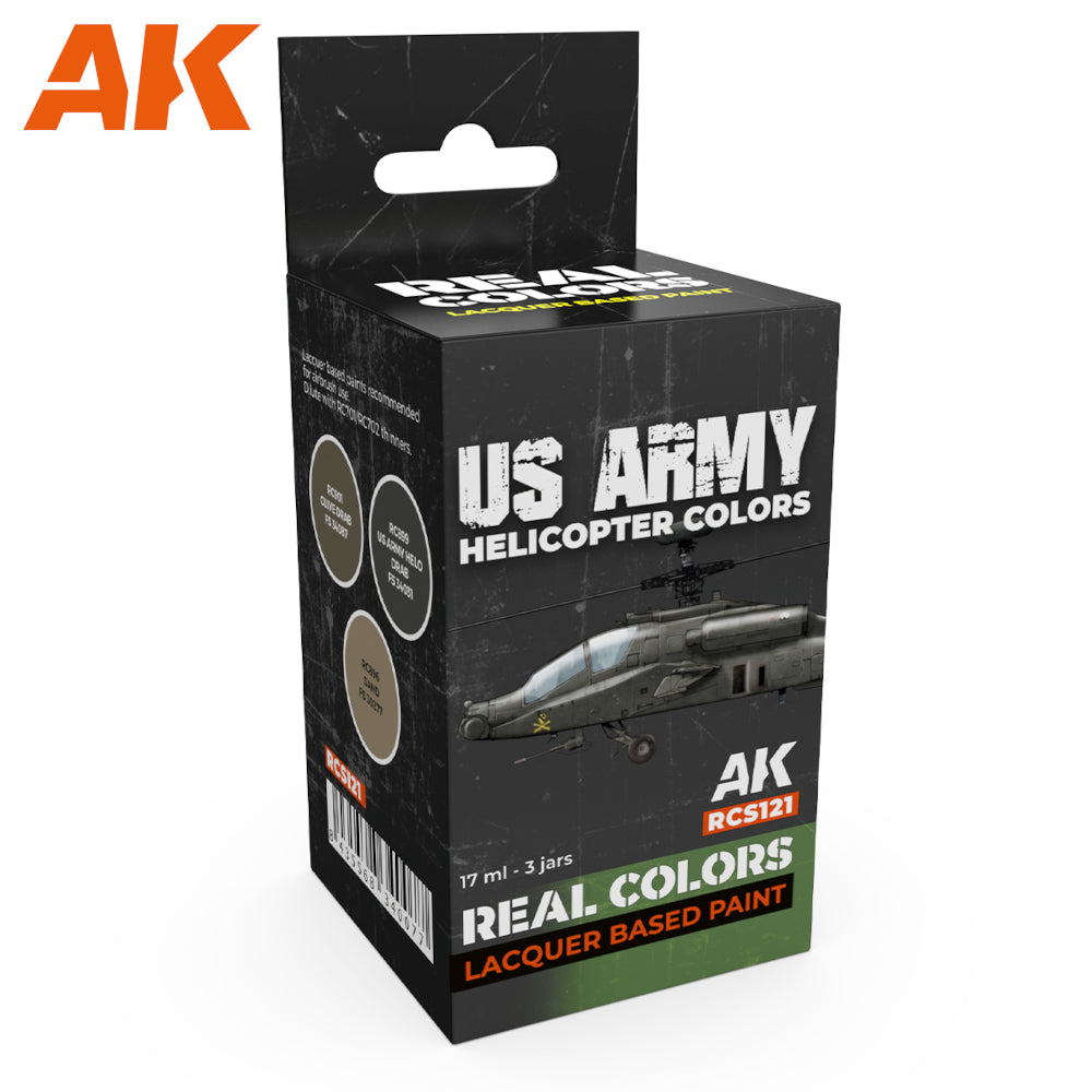 AK Interactive - Real Colours -Us Army Helicopter Colors Set