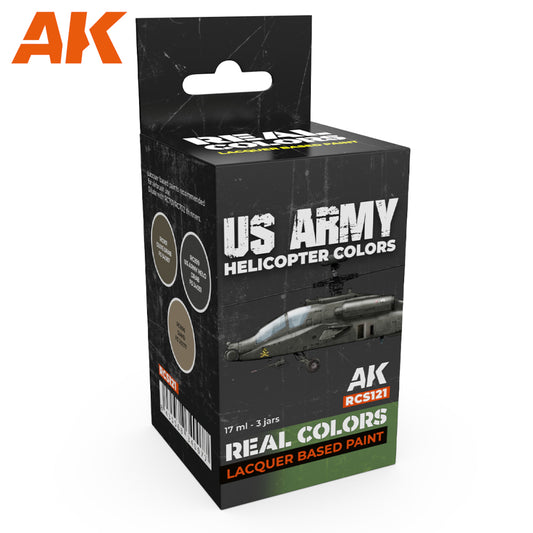 AK Interactive - Real Colours -Us Army Helicopter Colors Set