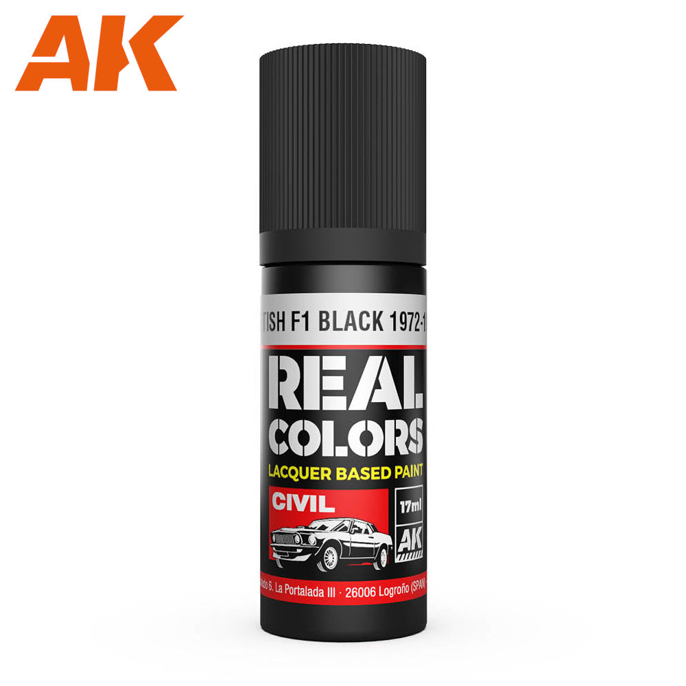AK Interactive - Real Colours -British F1 Black 1972-1986 17 ml
