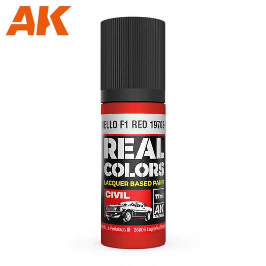 AK Interactive - Real Colours -Maranello F1 Red 1970S-1980S 17 ml