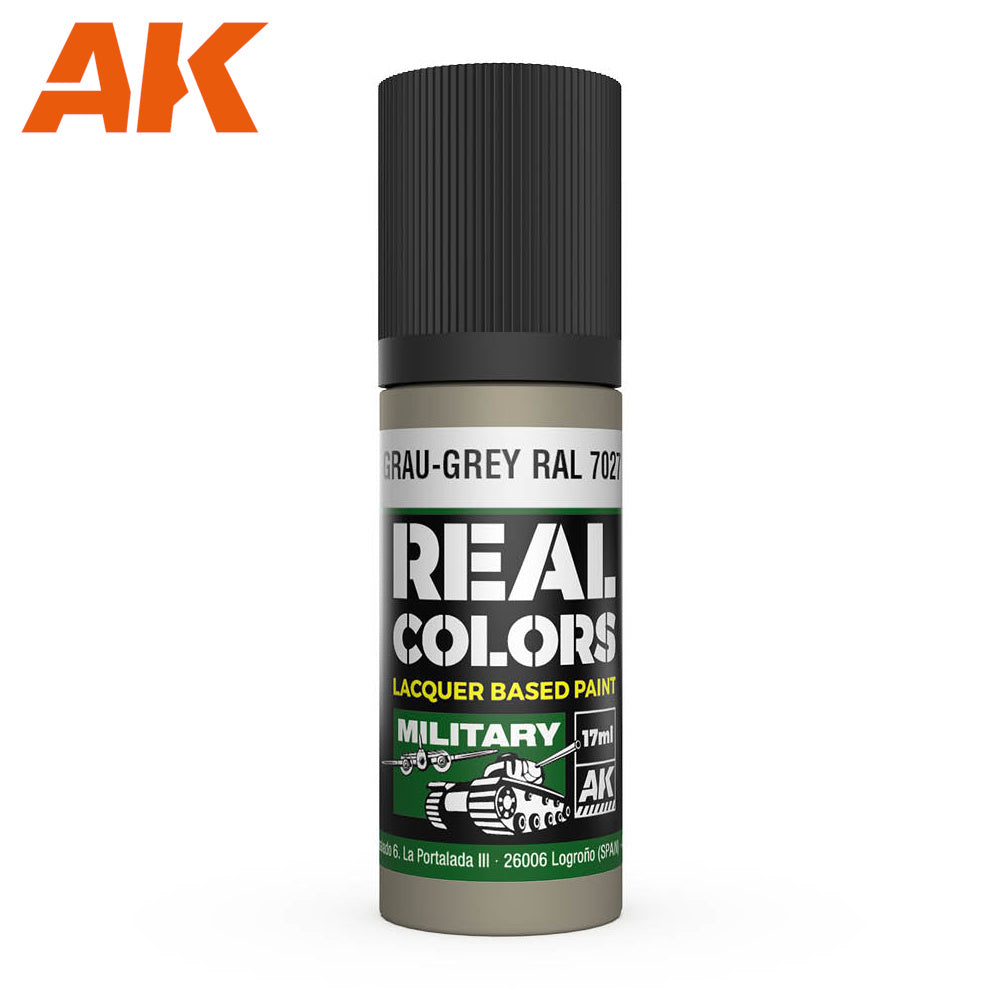 AK Interactive - Real Colours -Grau-Grey Ral 7027 17 ml