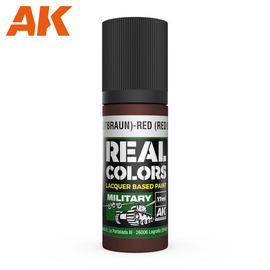 AK Interactive - Real Colours -Rot (Rotbraun)-Red Brown Ral 8012 17 ml