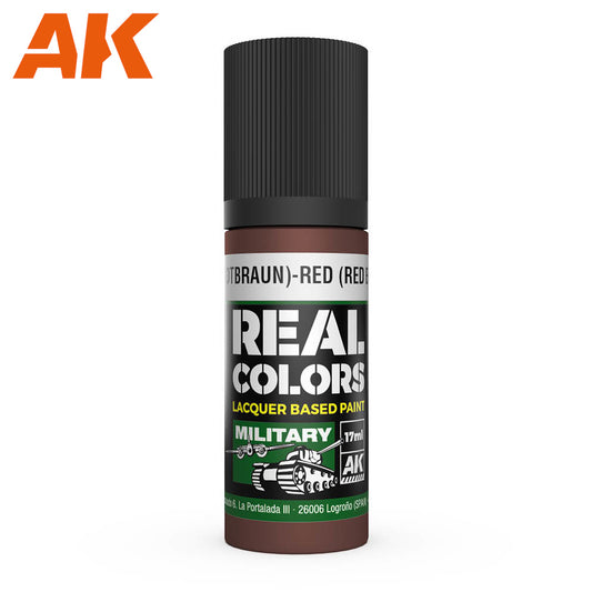 AK Interactive - Real Colours -Rot (Rotbraun)-Red Brown Ral 8013 17 ml