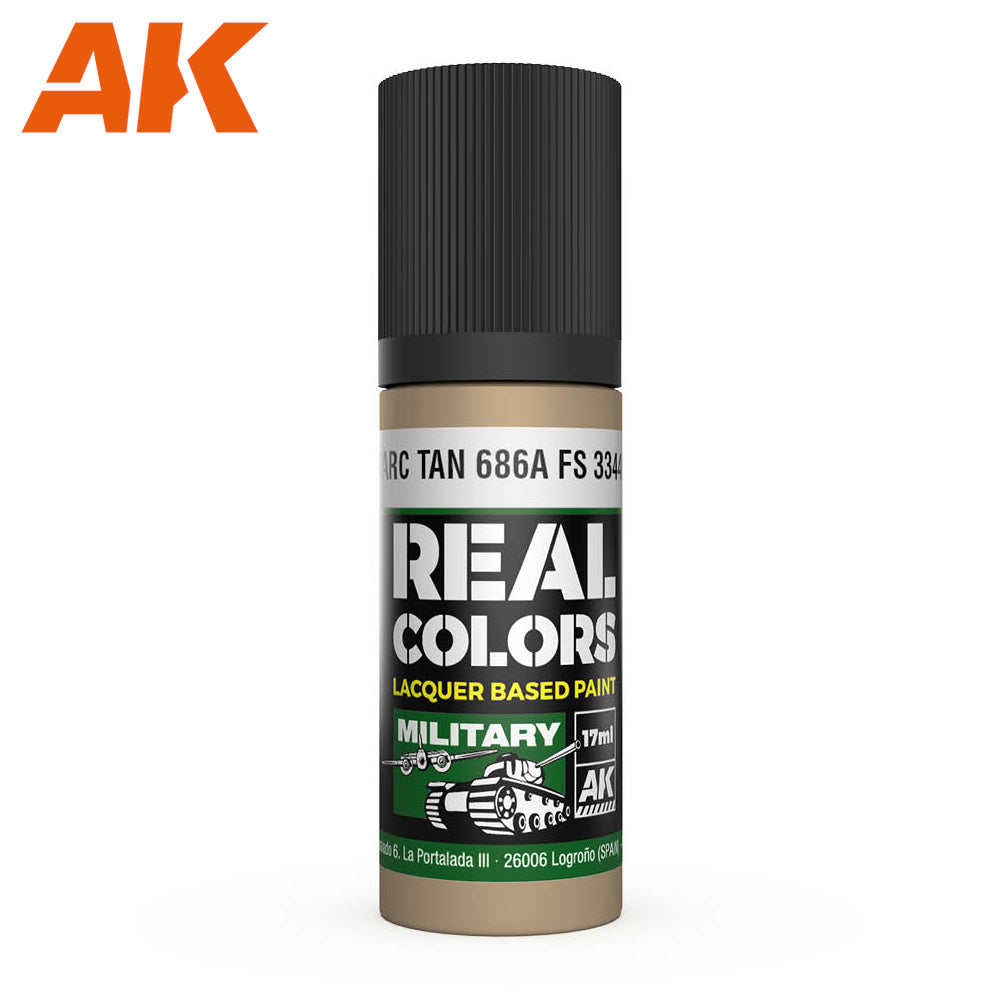 AK Interactive - Real Colours -Carc Tan 686A Fs 33446 17 ml
