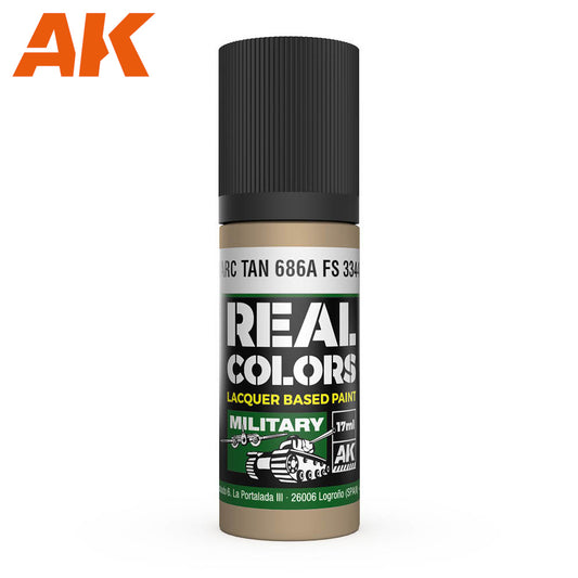 AK Interactive - Real Colours -Carc Tan 686A Fs 33446 17 ml