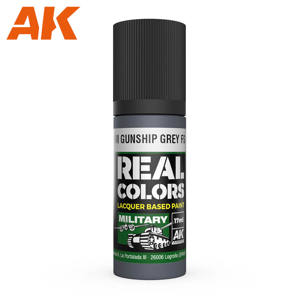 AK Interactive - Real Colours -Medium Gunship Grey Fs 36118 17 ml