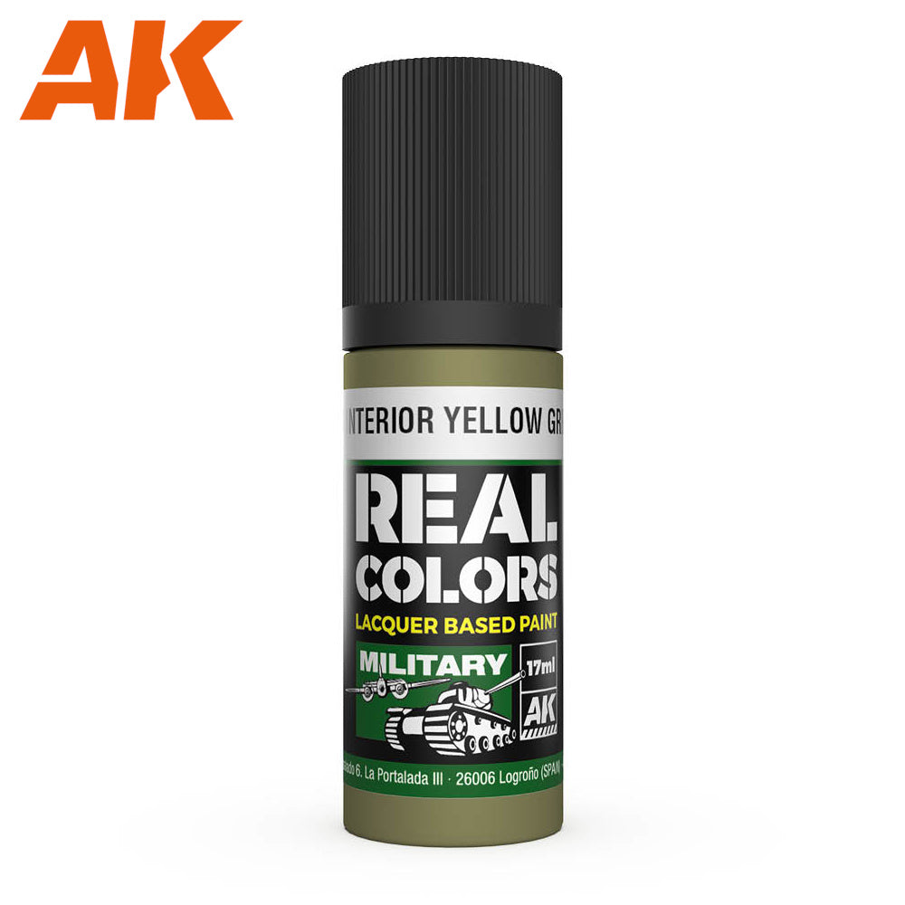 AK Interactive - Real Colours -Us Interior Yellow Green 17 ml