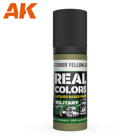 AK Interactive - Real Colours -Us Interior Yellow Green 17 ml
