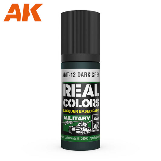 AK Interactive - Real Colours -Amt-12 Dark Grey 17 ml