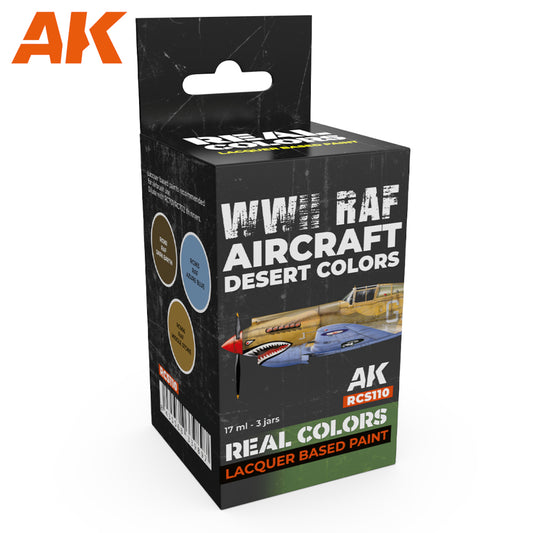 AK Interactive - Real Colours -Wwii Raf Aircraft Desert Colors Set