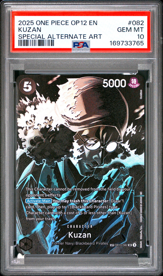 2025 One Piece Op12-Legacy Of The Master 082 Kuzan Special Alternate Art - PSA 10