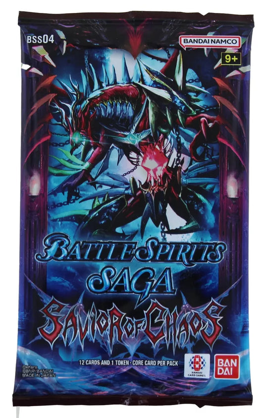 Battle Spirits Saga Card Game Savior of Chaos Booster Pack