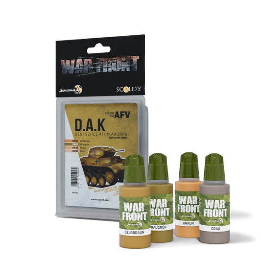 Scale 75 - Warfront - D.A.K. Colors For Afv  Paint Set