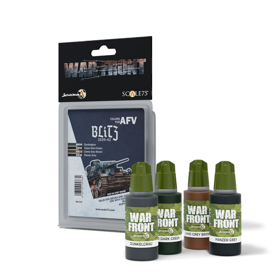Scale 75 - Warfront - Colors For Afv-Blitz 1939-42  Paint Set