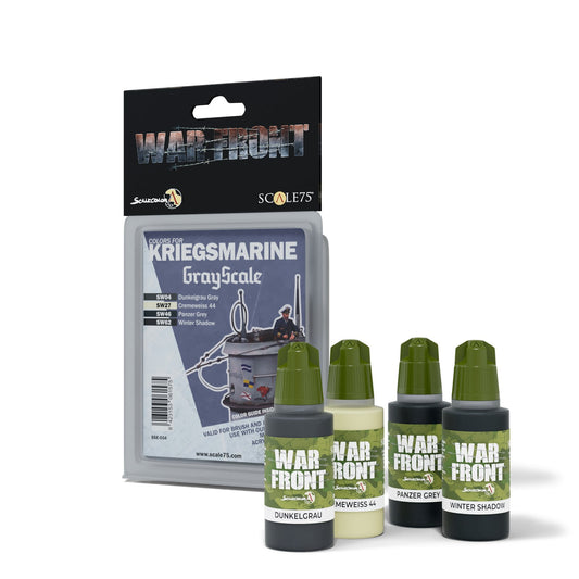 Scale 75 - Warfront - Grayscale Paint Set
