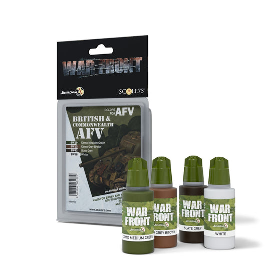 Scale 75 - Warfront - British & Commonwealth Afv Paint Set