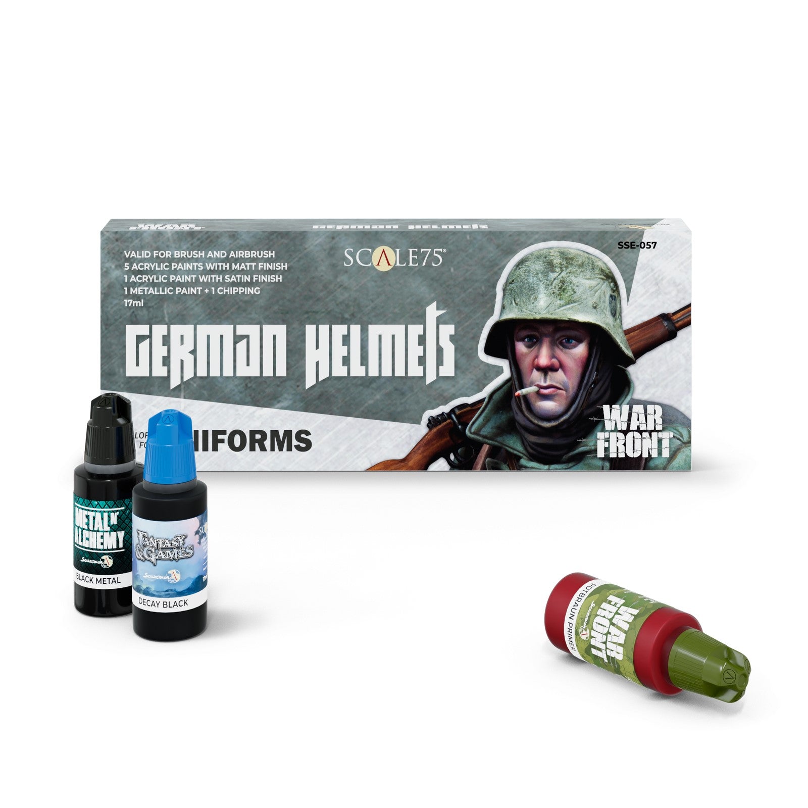 Scale 75 - Warfront - German Helmets Paint Set