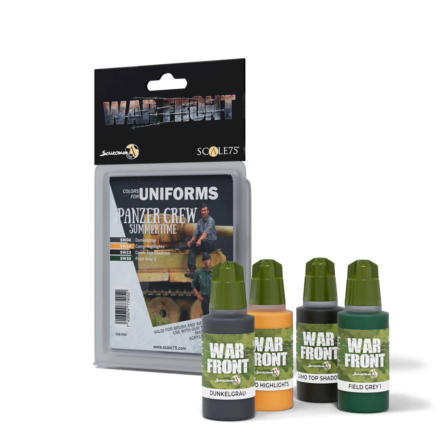 Scale 75 - Warfront - Panzer Crew - Summertime Paint Set