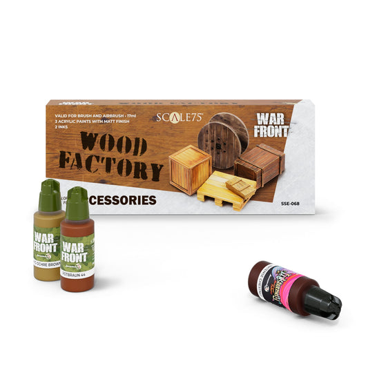 Scale 75 - Warfront - Wood Factory Paint Set