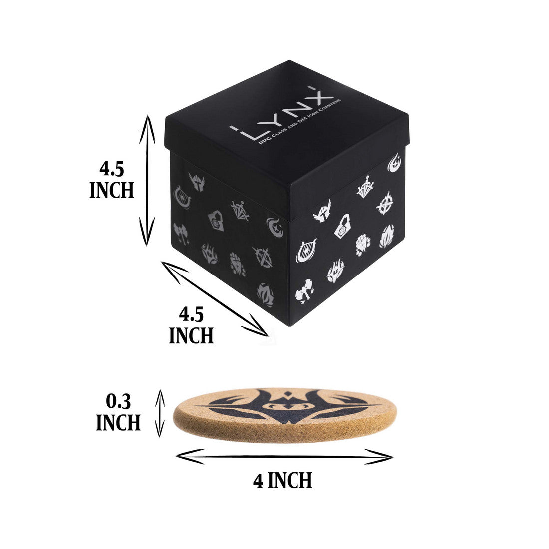 Set of 13 RPG Class & DM Icon Coasters