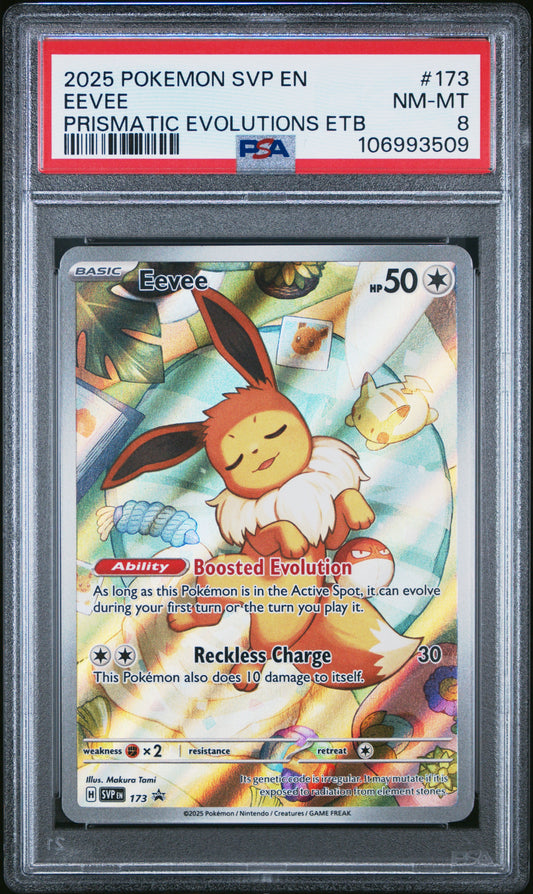 2025 Pokemon Svp En-Sv Black Star Promo 173 Eevee Prismatic Evolutions Etb